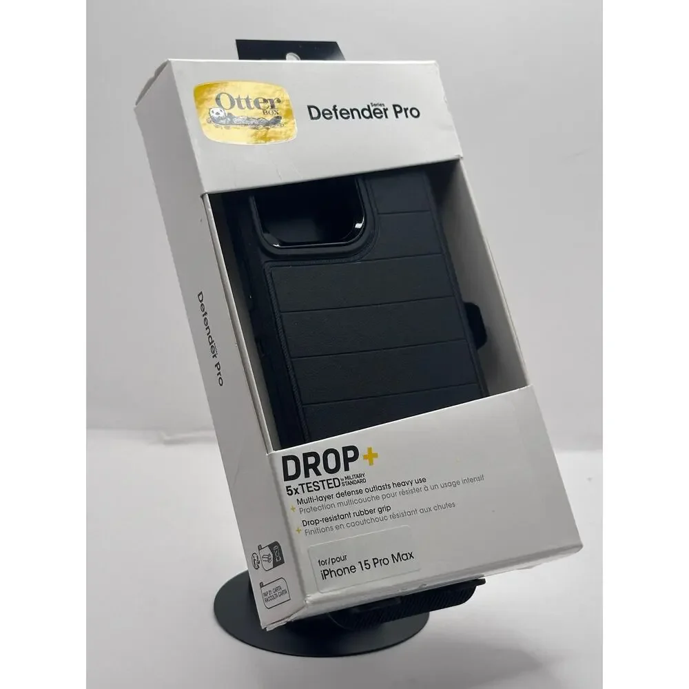 OtterBox Defender Pro Series iPhone 15 Pro Max Black MagSafe Case NWT